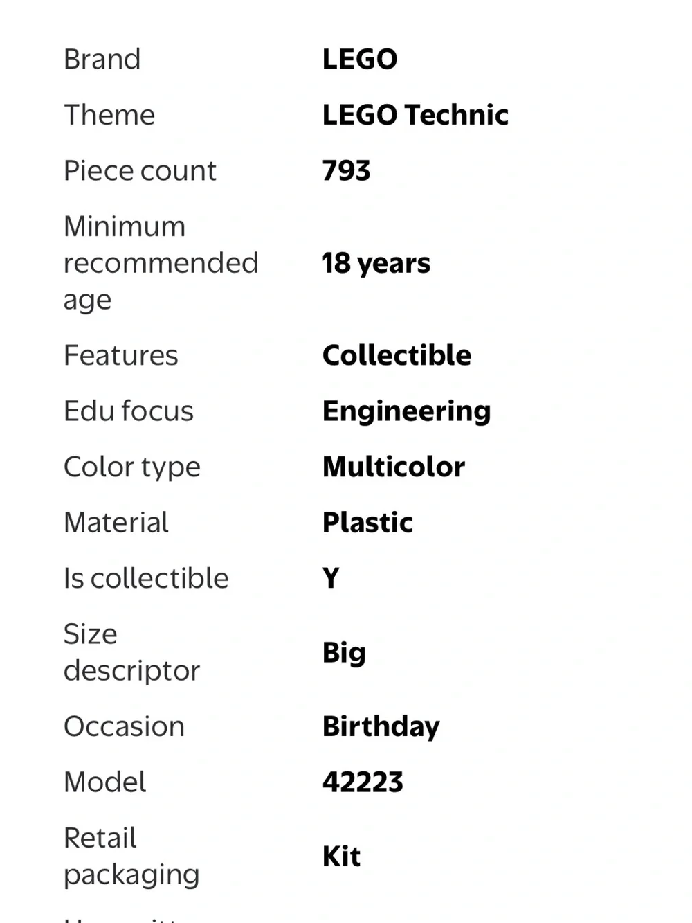 Lego built once